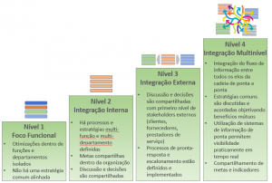Figura 1: Níveis de Maturidade da Cadeia de Suprimentos de uma Empresa (Elaboração própria)