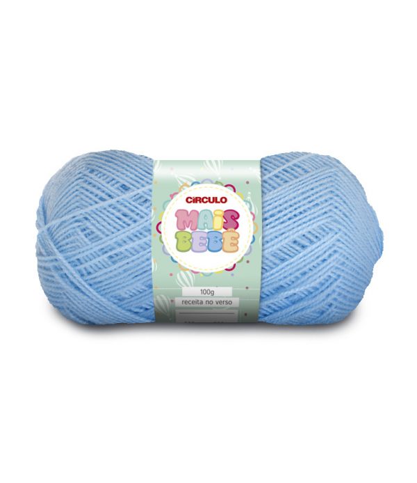 Lã Mais Bebê - 100 grs - Circulo- 2253- Azul Candy