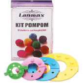 Faz Pompom kit com 4 pares de Tamanhos diferentes Lanmax