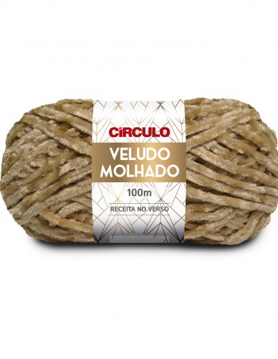 Lã Veludo Molhado - 100 grs - Circulo-castanha - ocre- 7453