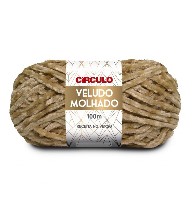 Lã Veludo Molhado - 100 grs - Circulo-castanha - ocre- 7453