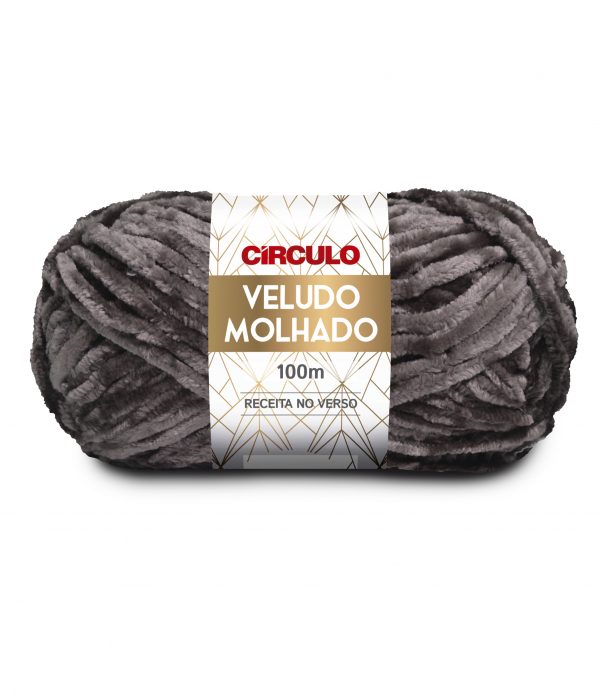 Lã Veludo Molhado - 100 grs - Circulo-chumbo-7417