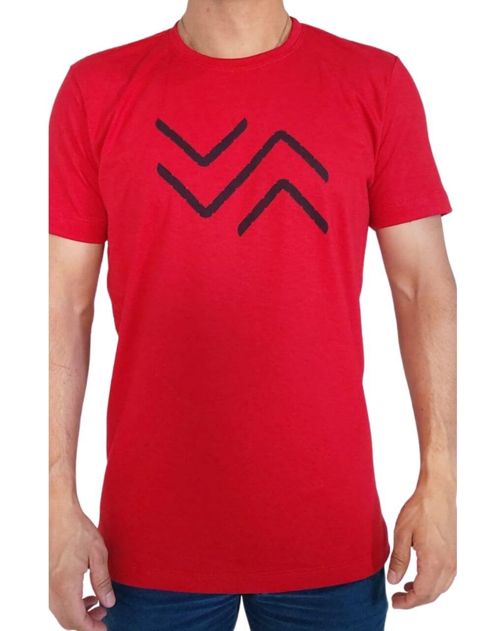 camisa de malha estampada