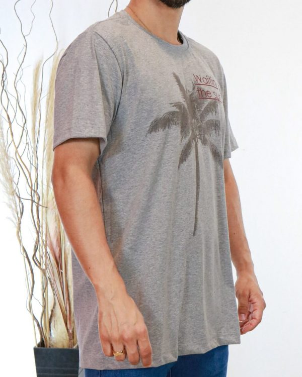camisa de malha estampada