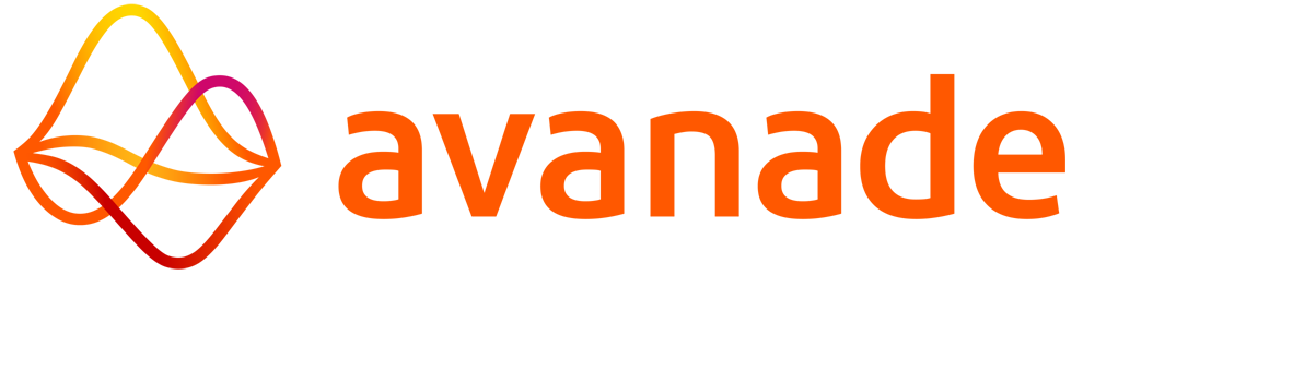 logo avanade Logotipo da empresa Avanade. O nome “Avanade” está escrito na cor laranja. Do lado esquerdo, há algumas formas ondulares nas cores laranja e amarelo.