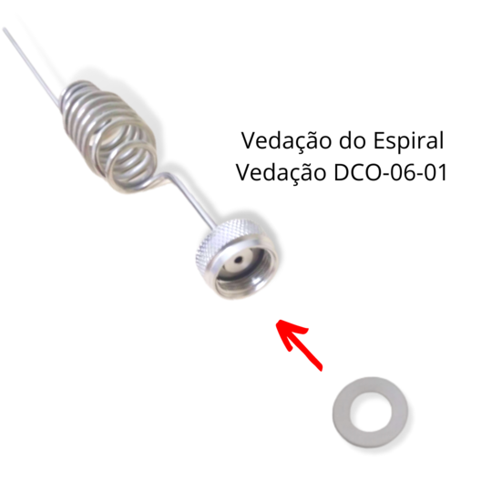 espiral para válvula para coleta de amostra