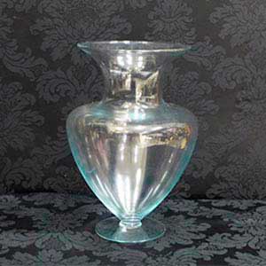 Vaso de vidro bojudo-locação de peças decorativas
