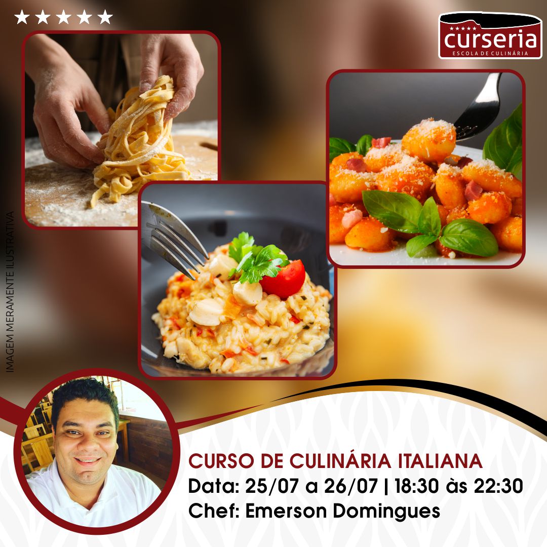curso de culinária italiana